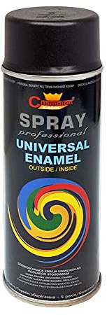 SolaDirect Spray Paint, Universal, Multi-Purpose, Fast Dry for DIY, Hobby, Crafts, Art, Wood, Metal, Ceramics - Jet Black Matt (RAL 9005)