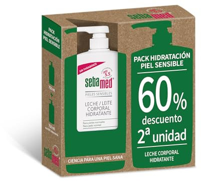 Sebamed Leche Corporal Hidratante, Piel Normal a Sensible, Pack 2 x 750 ml