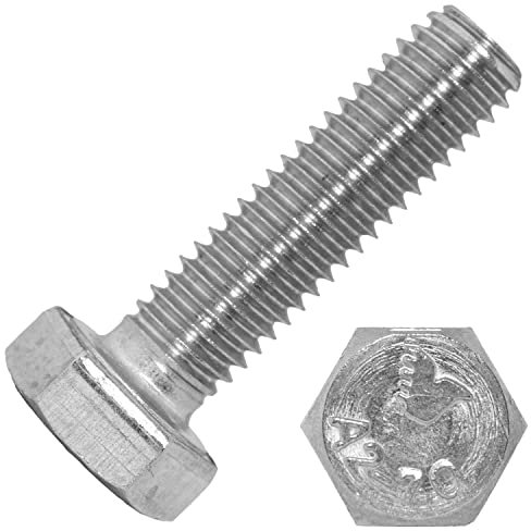 Techtanium® Sechskantschrauben M5 x 45 mm aus Edelstahl A2 (100 Stück) | Sechskant-Schrauben | Maschinenschrauben | DIN 933