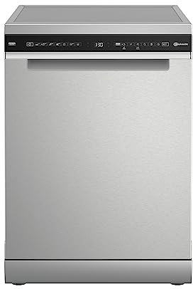 Bauknecht B7F HS51 X Lave-vaisselle autoportant, 60 cm/15 places, arroseurs haute pression PowerClean Pro-efficaces, ouverture automatique Natural Dry, meilleur séchage, espace intérieur MaxiSpace