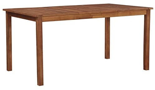 Camerina Gartentisch 150x90x74 cm Gartentisch Ausziehbar TerrassenmöBel Tisch Outdoor Balkontisch Garten MöBel DraußEn Akazie Massivholz
