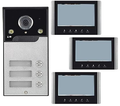 Video-Türklingel 7 WIFI Multi-Appartement Home Video Türsprechanlage 2/3/4 Einheiten IP Smart Türklingel Kamera Wifi Video Gegensprechanlage Einfache Installation (Größe : B)