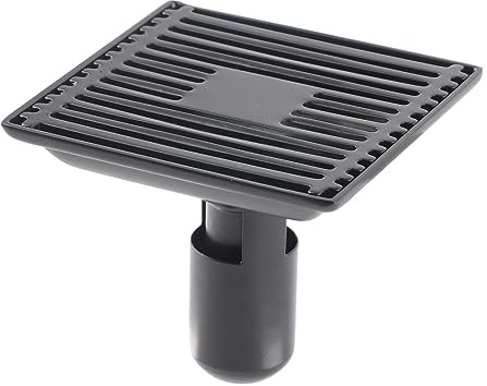 Qiilu Copri Scarico A Pavimento per Doccia 12x12 Cm Scarico A Pavimento Quadrato Antiodore con Filtro Rimovibile con Copertura Griglia Rimovibile Anti-intasamento Scarico A Pavimento