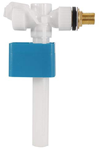 Side Entry Toilet Cistern Fill Valve, 1/2 Brass Shank Toilet Cistern Flush Parts Side Entry Float Valve Toilet Cistern Parts Kit (4 Points Copper Pipe Water Inlet Valve)