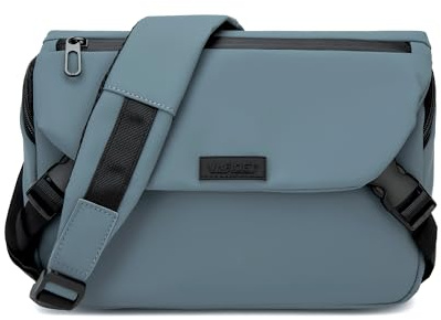 GLITZALL Bolso Bandolera De Nailon Con Solapa,Para Mujer Y Hombre Azul