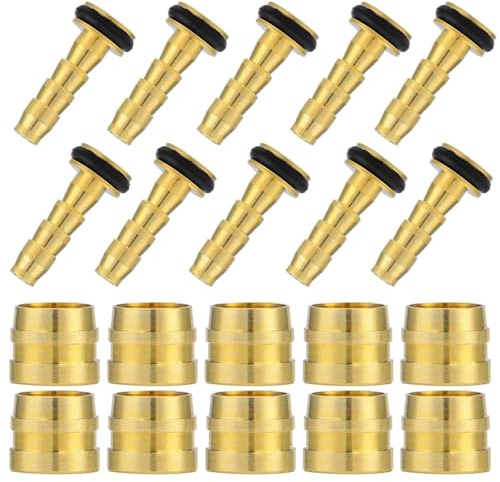 10 Set Olive And Barb - Insert De Connecteur De Tuyau De Frein Hydraulique - VéLo Replacement Pour PièCe De Rechange - Insert De Connecteur And Olive Pour Tuyau Frein Hydraulique (pour tektro)