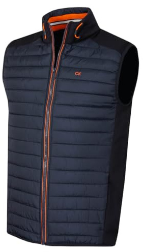 Calvin Klein Hybrid CK Insulate Gilet léger homme - Marine/Orange - XL