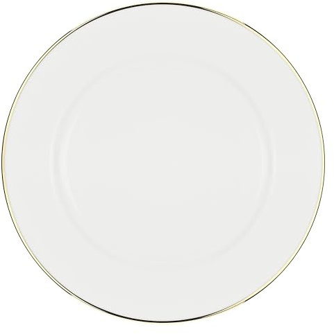 LA PORCELLANA BIANCA - Plato llano Falda de porcelana, diámetro 31 cm, colección Majestà