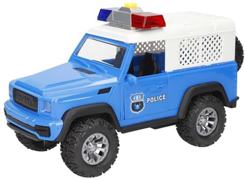 ColorBaby Speed & Go Auto Polizia Giocattolo, con Luci e Suoni, Porte Apertura Manuale, Sistema di Frizione, Scala 1:16, per Bambini a partire da 3 anni (39053)