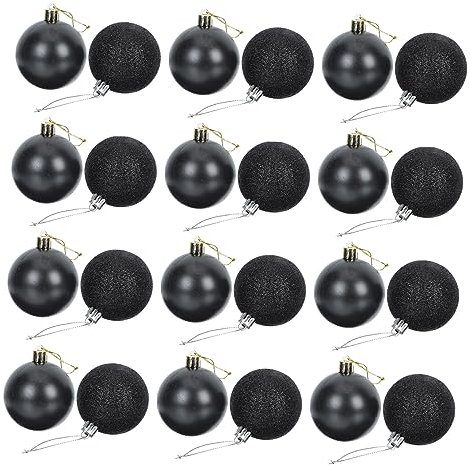 IMIKEYA 24stücke Weihnachtskugeln Ball Anhänger Weihnachtsdeko Baumschmuck Aufhängen Weihnachtsbaumkugeln