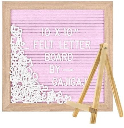 Lunaobrik Buchstabenschild, Letter Board,Gefühlte hölzerne Pinnwand | Quadratisches Buchstabenschild zum Muttertag, elegantes Ankündigungsschild für den Schultag