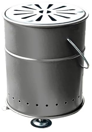 Honma Seisakusho Multi-Stove AC-18GY Gray [Disaster Prevention] [Firewood] [Bean Charcoal] [Charcoal ] [Briquettes] [Boiling Cooking] [Portable Stove] [Secondary Burning] [Made in Japan]