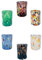 MurArt Shot di Murano Set da 6 bicchierini alt. 6,5 in vetro soffiato a mano in lavorazione artigianale Collezione Eleganza Made in Italy (1, Mistoo)