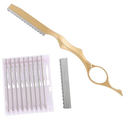 PACKOVE Haarausdünnungsmesser Mit Starkem Griff Manuelles Haarschneidewerkzeug Zum Rasieren Trimmen Und Texturieren Langlebiger Edelstahlklingen-haarschneider Für Salon Und Heimgebrauch