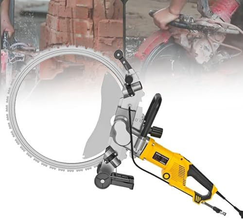 Sega circolare per cemento, sega elettrica per cemento, motore brushless, macchina per il taglio dei metalli con soppressione della polvere e alimentazione ad acqua umida, include,WithToolbox