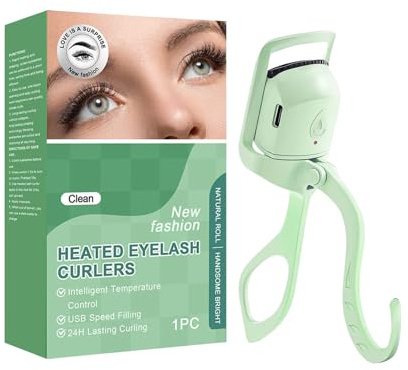 Eye Lash Curler, Electric Heated Eyelash Lifter, Portable Makeup Tool, Long-Lasting Curl Effect, Quick Heat-Up Design, Ideal for Beginners, Girls, Women, Travel and Dating