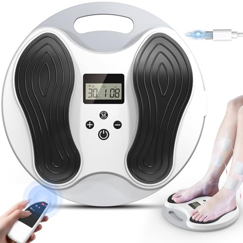 Dancespot Medic Durchblutungs-stimulator Beine, Durchblutungsstimulator Füße Beine mit 4 TENS Elektroden Pads, EMS Fußmassagegerät Elektrisch Verbessert Durchblutung Neuropathie Linderung Fußschmerzen