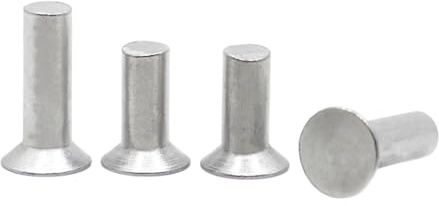 GB869 M2 M2.5 M3 M4 M5 M6 M8 Remaches de cabeza avellanada Remache sólido de aluminio(M3 50pcs,8mm)
