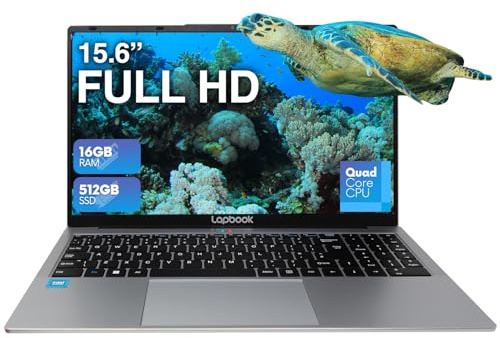 15.6 Full HD Laptop - 16GB RAM 512GB M.2 SSD Windows 11 Home, Dual-Band WiFi, Integrated Webcam - S15 N2 15 Inch Lightweight Laptop