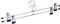 WENKO Klammernbügel Snap 40 2er Set verschiebbare Clips Silber glänzend