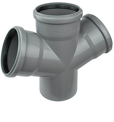 Doppio ramo HT 67 gradi DN 50/50/50