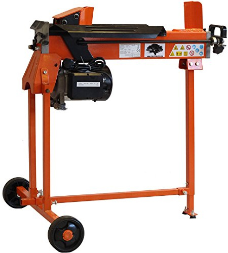 Forest Master FM10T-7 7 Ton Electric Log Splitter - DUOCUT Blade - 450mm Log Length Capacity - Ramstop - Pre-Filled with Oil and Ready to Use - Stand Included