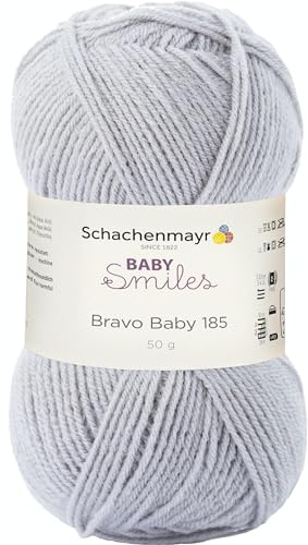 Schachenmayr Baby Smiles Bravo Baby 185 9801212-01090 grau Handstrickgarn, Häkelgarn, Babygarn