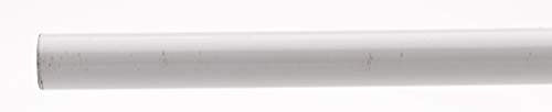 TRINGLES Rondes pour VITRAGE Metal | Ø10 | 1 Tringle Ronde Embout Cylindre 70-110CM | Blanc