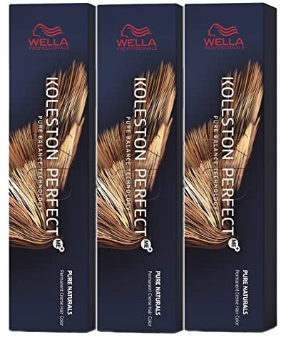 3er Wella Koleston Perfect ME+ 6/71 Dunkelblond Braun Asch 60 ml