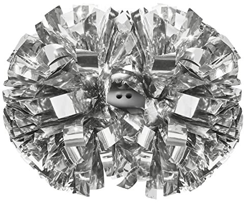 aiviwiai Pom Poms Cheerleading mit Taktstockgriff – metallische, flauschige Cheerleader-Pompons für Erwachsene und Kinder – Cheerleader-Pompons für Cheer Squad tägliches Training, Teamgeist (12,7
