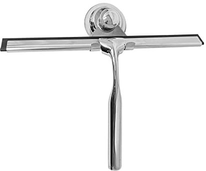 Shower Squeegee Stainless Steel Window Squeegee Window Cleaner Shower Wiper with Hook, Squeegees for Bathroom Mirror Wiper, Window Glass Cleaning (1 x Squeegees Wiper)
