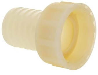 tecuro gerade Schlauchtülle Ø 32 mm x ÜWM 1 1/4 Zoll, PA (nylon 66), natur