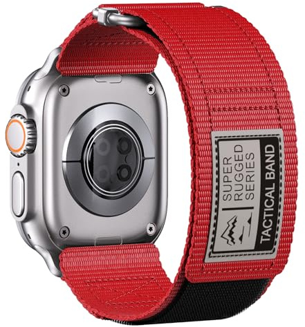 Correa Compatible con Apple Watch Ultra 3/2/Ultra 49mm 46mm 45mm 44mm 42mm, Nylon Sport Correa de Repuesto para Apple Watch Series 11/10/9/8/7/6/5/4/3/2/1/SE 3/2/SE