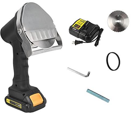 MLUENF Macchina, Coltello Elettrico per Kebab, Coltello Elettrico Portatile in Acciaio Inossidabile per affettatrice Kebab, Senza Fili
