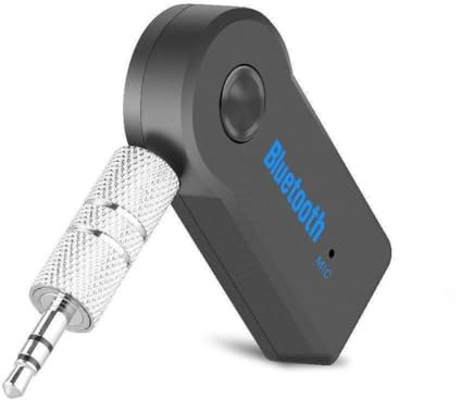 Receptor de audio estéreo de 3,5 mm, adaptador Bluetooth inalámbrico con receptor de música para coche, adaptador de micrófono