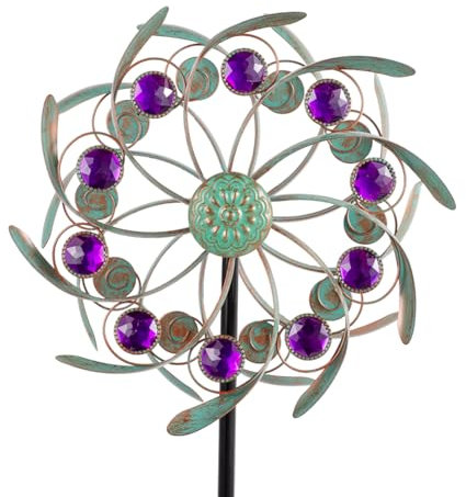 Viveta Outdoor Wind Spinners, Wind Sculpture, Windmill for Yard and Garden
