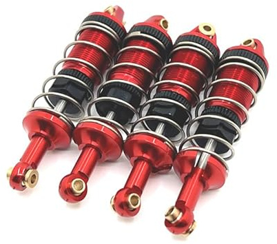 XBERSTAR RC Stoßdämpfer für MJX Hyper Go 1/14 14301 14302 14303 RC Stoßdämpfer Kit RC Upgrades Teile (rot)