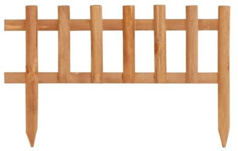 Lot de 10 bordures de pelouse pour maison et jardin en bois de Firwood 4,4 m