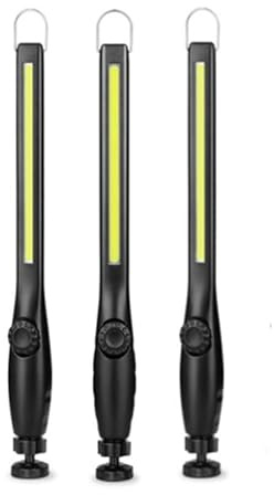 CiCixixi 3 X Lampe de Travail LED 700 Lumens Lampe D'atelier COB Lampe D'inspection avec Crochet Support Magnétique pour Voiture, Atelier, Camping, éclairage de Secours
