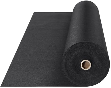 UBOHUZ Tissu De Sol De Jardinage Tissu géotextile Non tissé for allée en Gravier, Tissu paysager, barrière Anti-Mauvaises Herbes Robuste pour Jardin Et Potager(3x100ft)