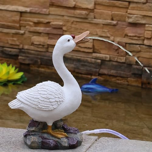 ZYZSY Pond spitters for Small Ponds, Pond Fountains, Garden Decor for Koi Pond, Fish pond water circulation outlet landscaping, Resin material, for Yard Garden Decor