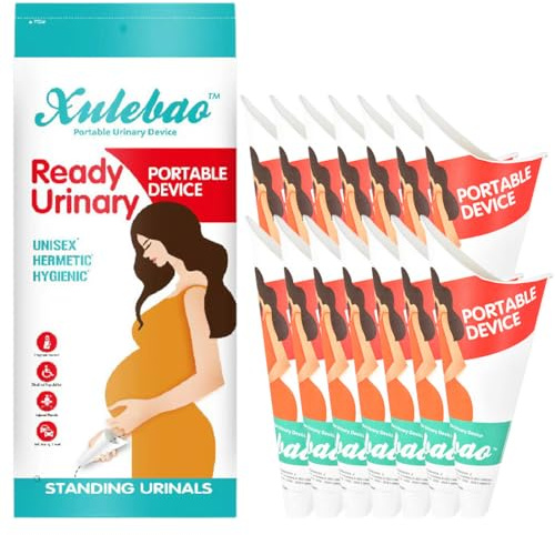 12 pièces pisse debout femme, urinoir femme portable, pipi debout femme, urinoir portable pour femme, emballage en boîte colorée, cônes pour pipi femme jetable, imperméable urinoir femelle portable