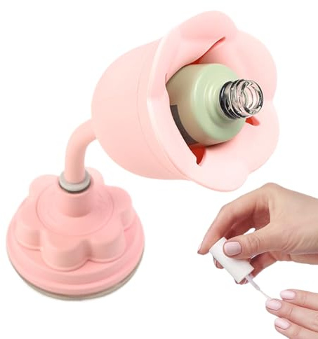 Porte-Bouteilles de Vernis à Ongles,Support Main pour Manicure | Fixation Puissante Rotation 360° Accessoire Maison Beauté Mode Voyage Femmes Filles Adultes