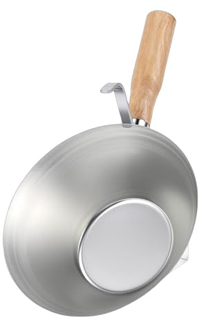 GEERYZHE Secchio per Cemento in Ferro Zincato per Impieghi Gravosi con Manico in Legno - Vaschetta per Fango Professionale per Intonaco e Cartongesso e Ciotola per Attrezzi da Costruzione per Lavori