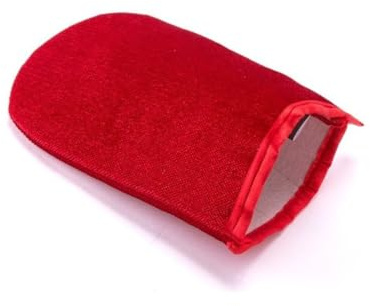 Unbekannt Anti-Static Gloves Pet Hair Remover Lint Brush Pad Cleaning Red