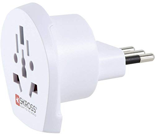 SKROSS® Country Adapter World to Italy: Reiseadapter für Reisen in Länder, die den italienischen Standard verwenden