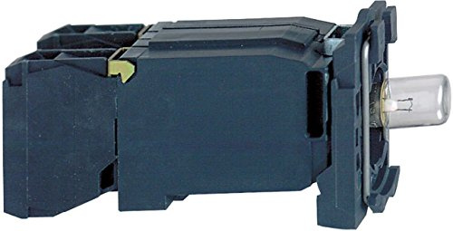 Schneider ZB5AW03D45 Lampenfassung, komplett mit Roter LED BA9s 110...120V 1S+1Ö
