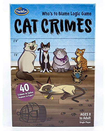 Thinkfun Cat Crimes Who's to Blame - Logic Challenge Game for Kids and Adults Age 8 Years Up