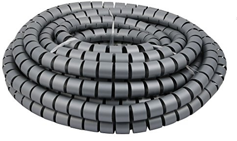 Aexit Avvolgicavo a spirale flessibile con cavo avvolgibile Grigio Gestisci il cavo da 30 mm a diaframma da 15 metri con clip (5e434c291dca0a6b79010e6e180a2522)