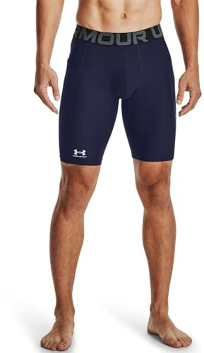 Under Armour Herren UA HG Armour Lng Shorts, leichte kurze Sporthose, atmungsaktive Kompressions-Herrenshorts mit Strength Pocket-Eingrifftasche